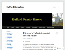 Tablet Screenshot of huffordgenealogy.com
